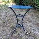 Wrought iron pedestal table/console/bistro table