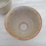Set of 4 Large Pyrite Stone Bowls