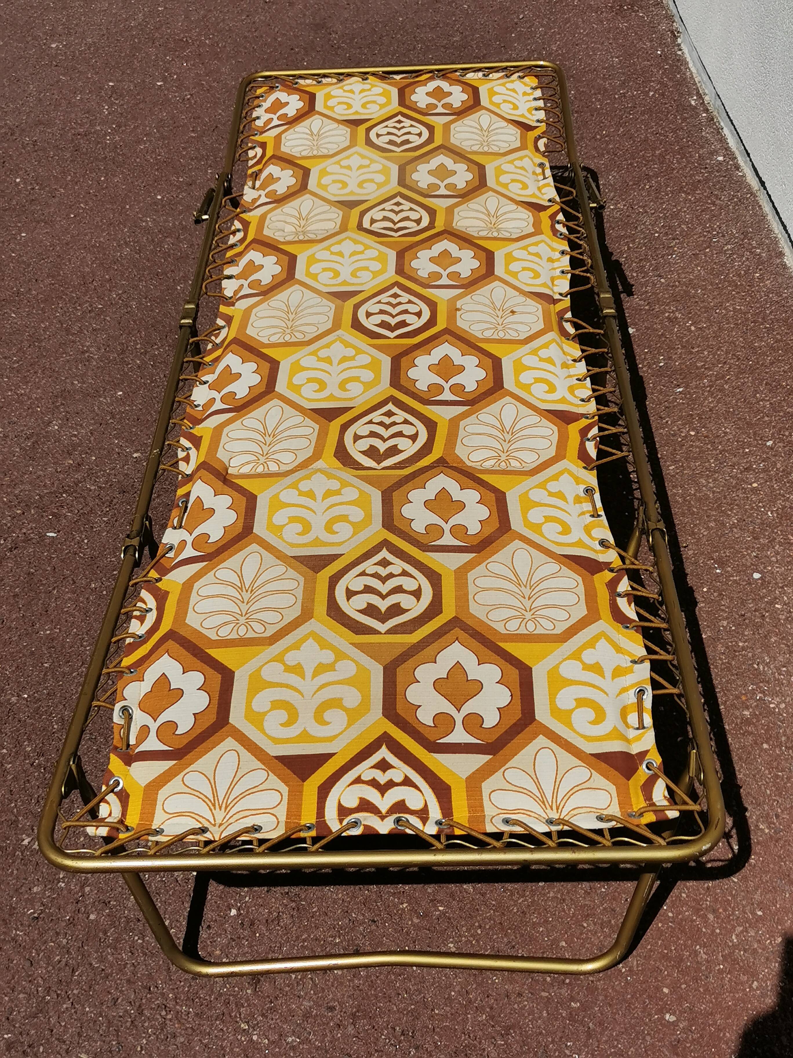 Vintage sunbed sunbed Folding extra bed