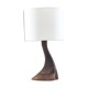 Lampe forme libre en bois d’olivier de 1950s