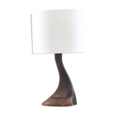 Lampe forme libre en bois d’olivier de 1950s