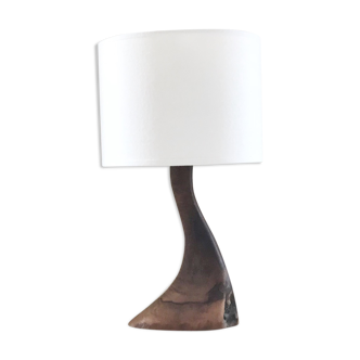 Lamp free form in 1950 olive wood s