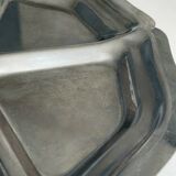 Plateau rond compartimenté en inox – Plateau de service vintage design