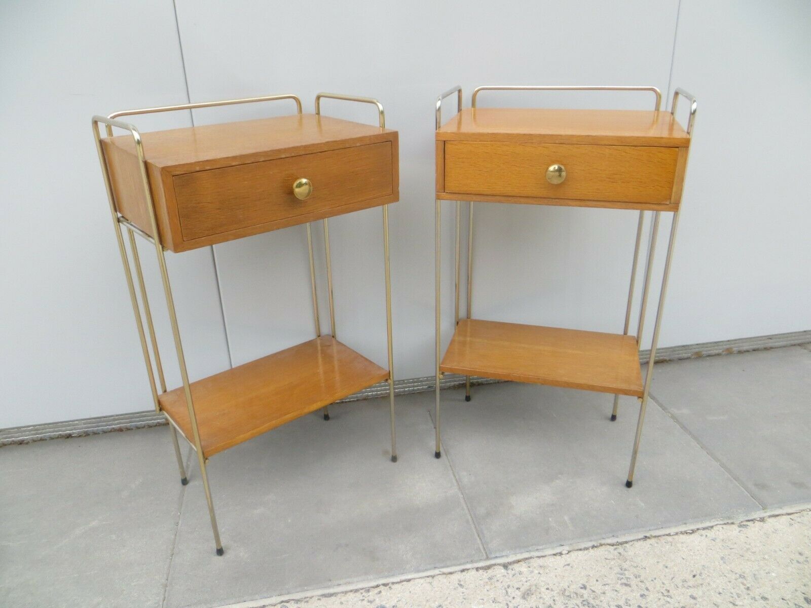 Pair of vintage bedside tables