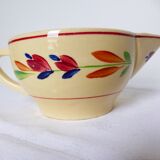 Vintage sauceboat from the Gien factory, Jeannine model 210382
