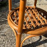 Rattan and bamboo coffee table