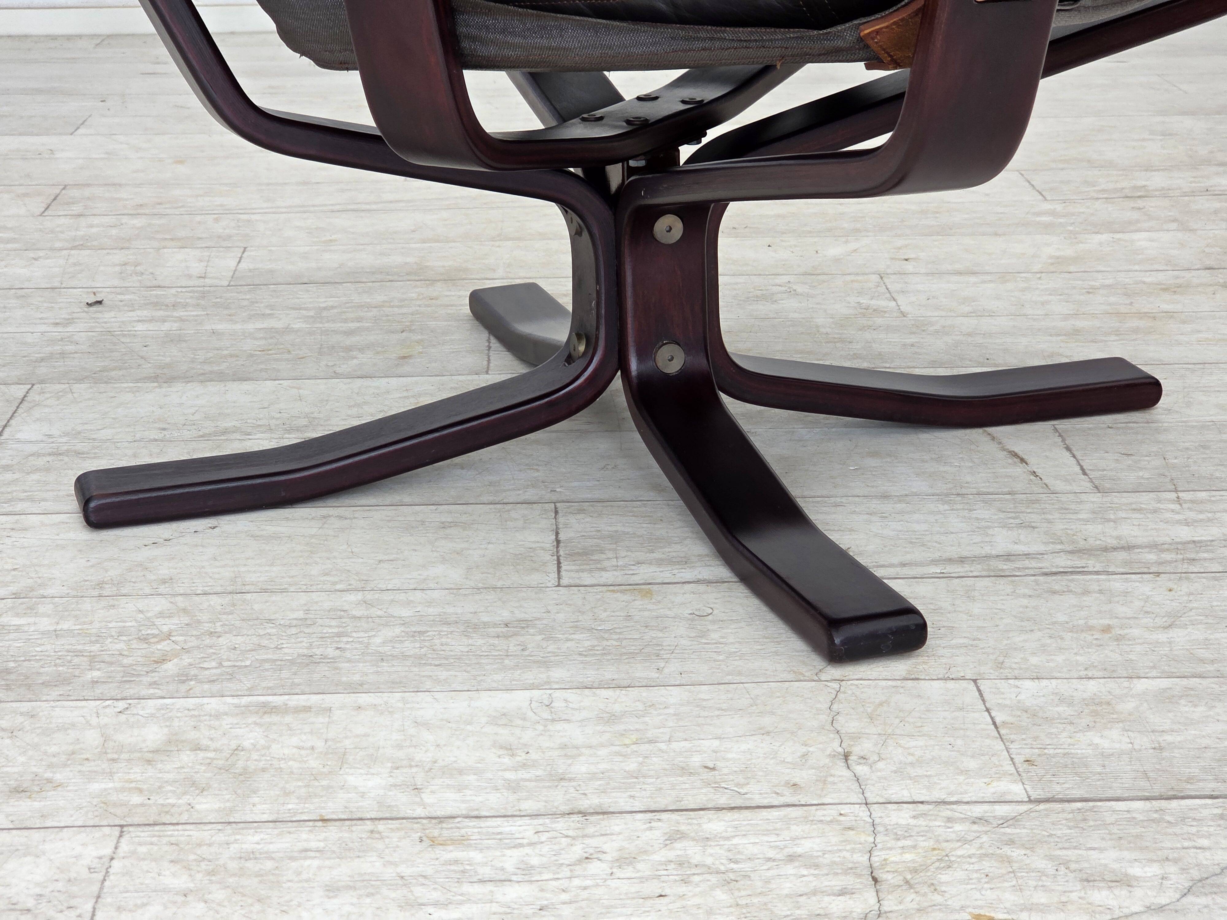 1970s, Norwegian design by Sigurd Ressel, lounge chair model "Falcon".