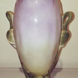 Art Nouveau vase in Lunéville earthenware
