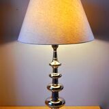 Space age lamp in chrome metal from the 1970s.