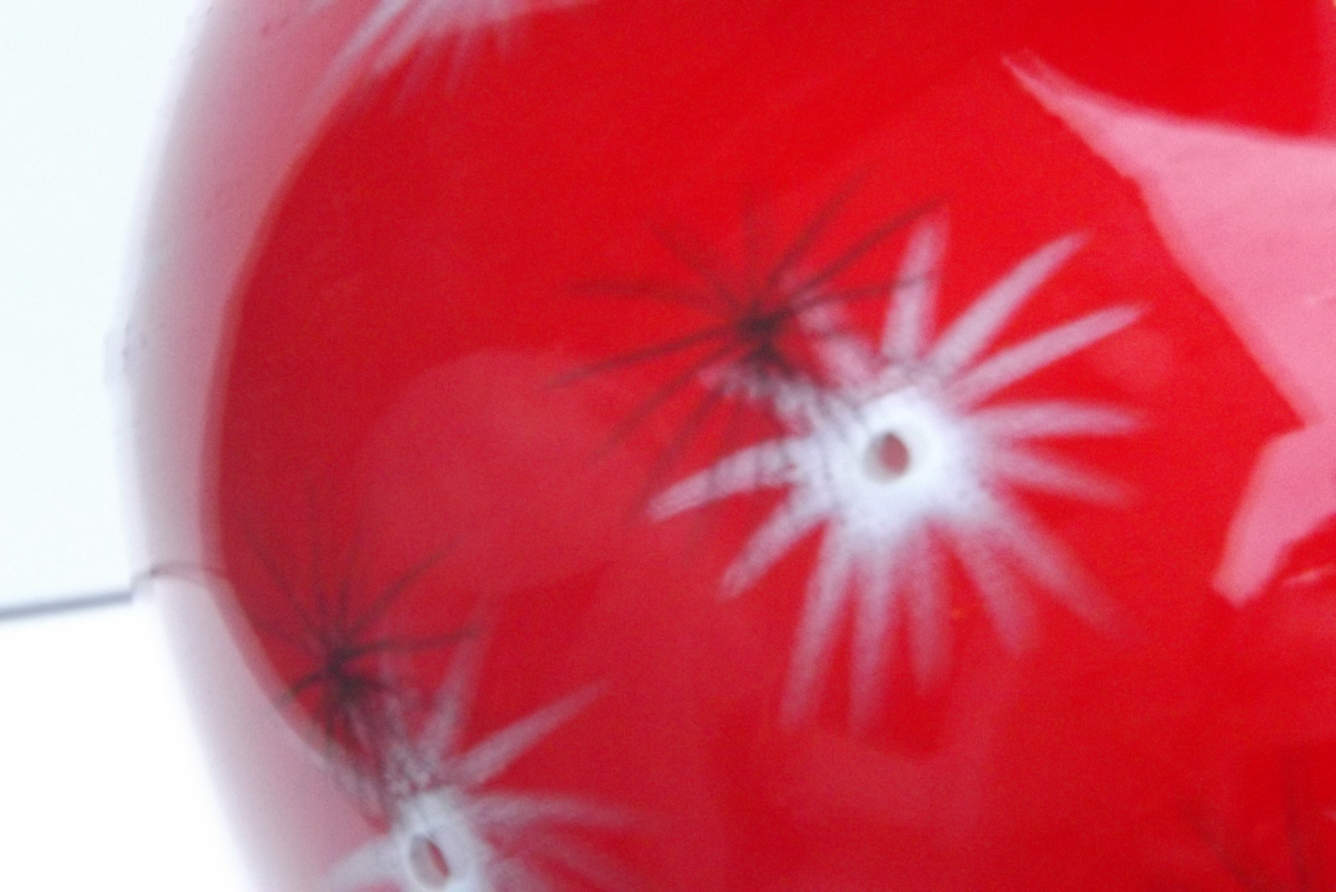 Vintage red baud ceramic vase in Vallauris 50