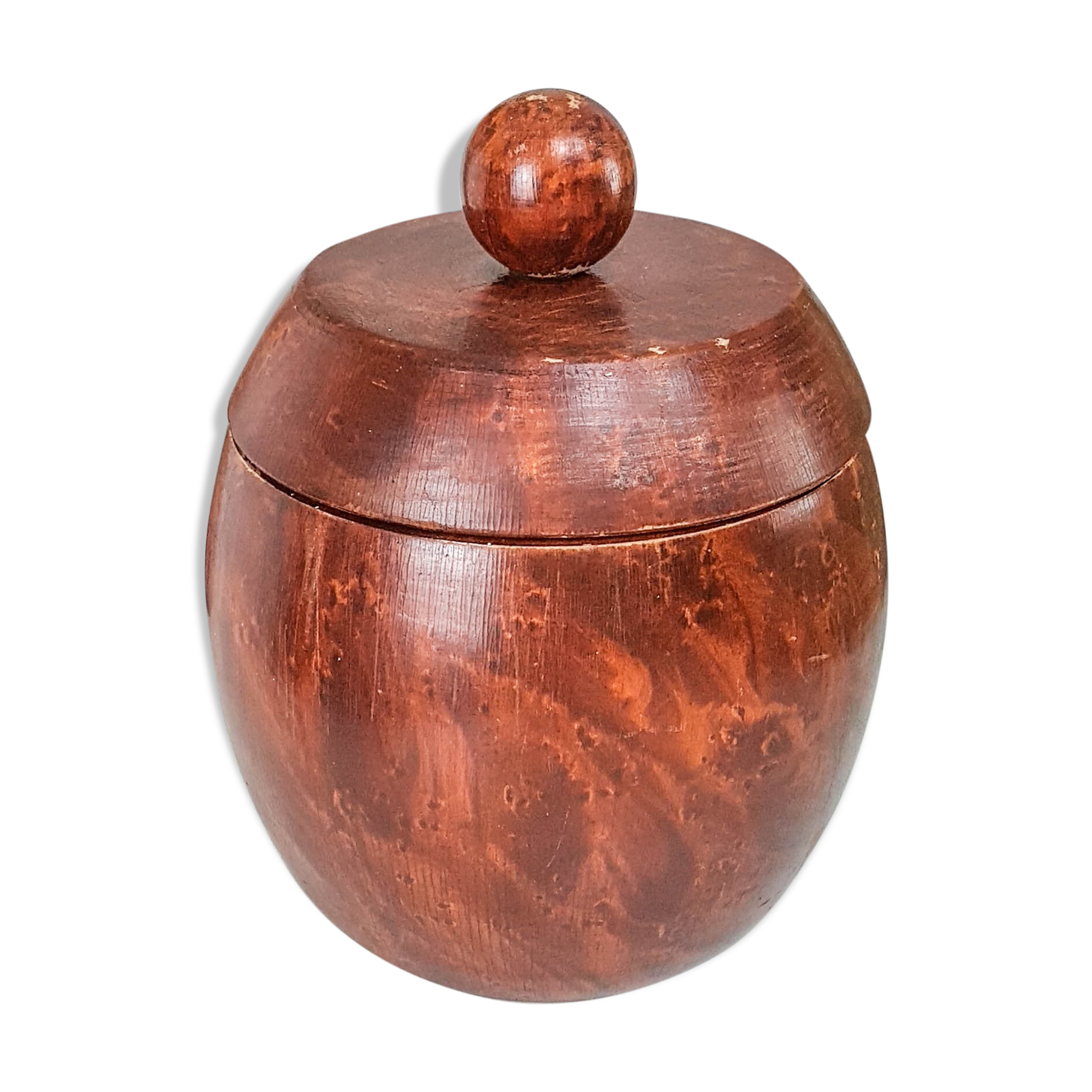 Vintage exotic wooden tobacco box