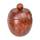 Boîte à tabac en bois exotique vintage