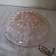 Plat rond rose deco perlé