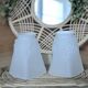 Set of 2 frosted glass tulips grape clusters (L-0248-1)