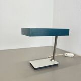 Modernist green Cubic Sputnik Table Light Kaiser Leuchten Lights, 1970s Ger
