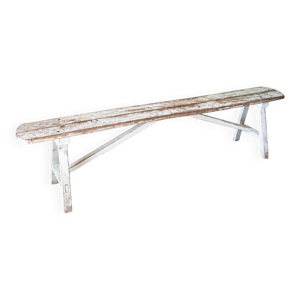 banc de ferme patiné
