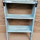 Burmese teak wall shelf