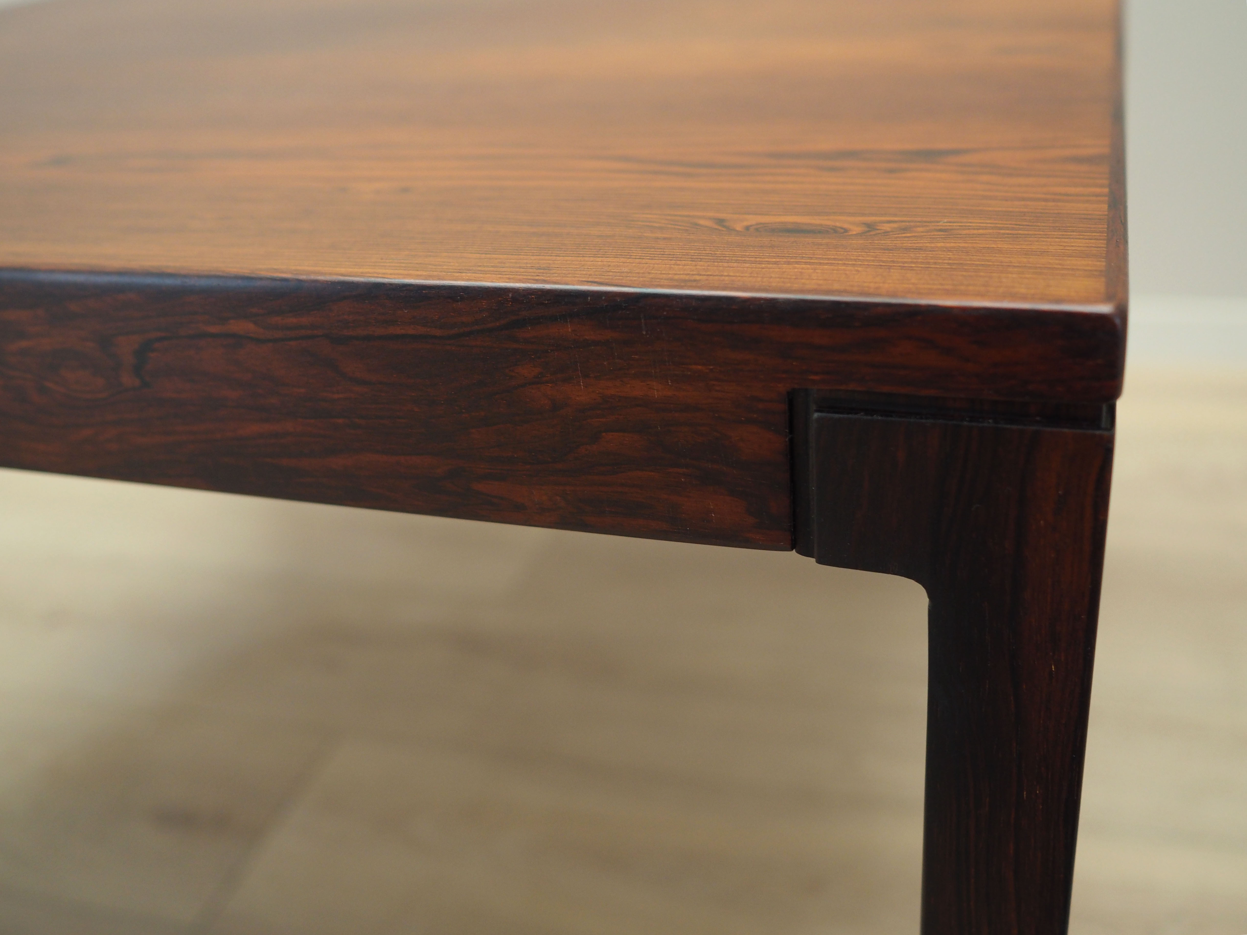 Rosewood coffee table, Danish design, 1970s, manufacturer C.F.C. Silkeborg
