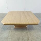 Table basse de bar cachée vintage en travertin, 1970