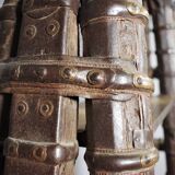 Ancient Indian library made of teak wood