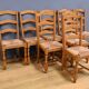 Set of 8 beech chairs – 1980