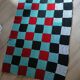 3 patchwork blankets knitted by hand