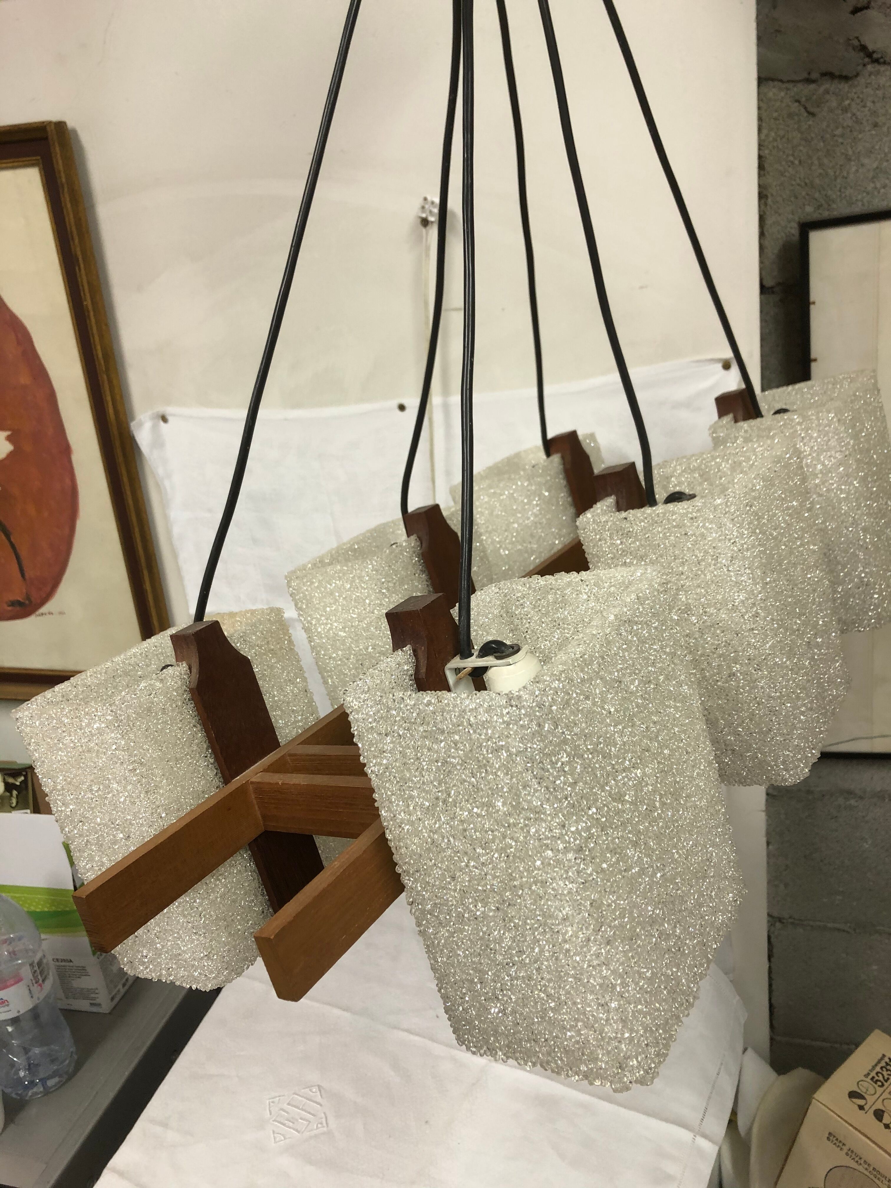 Scandinavian chandelier 60s