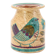 Vase Carmo Saude en céramique décor oiseaux et fleurs, années 70