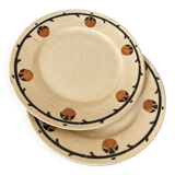 Set of Badonvillers art deco plates