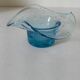 Open-edged bubble glass bowl