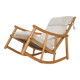 Scandinavian modern birch spindle rocking lounge chair, 1960’s
