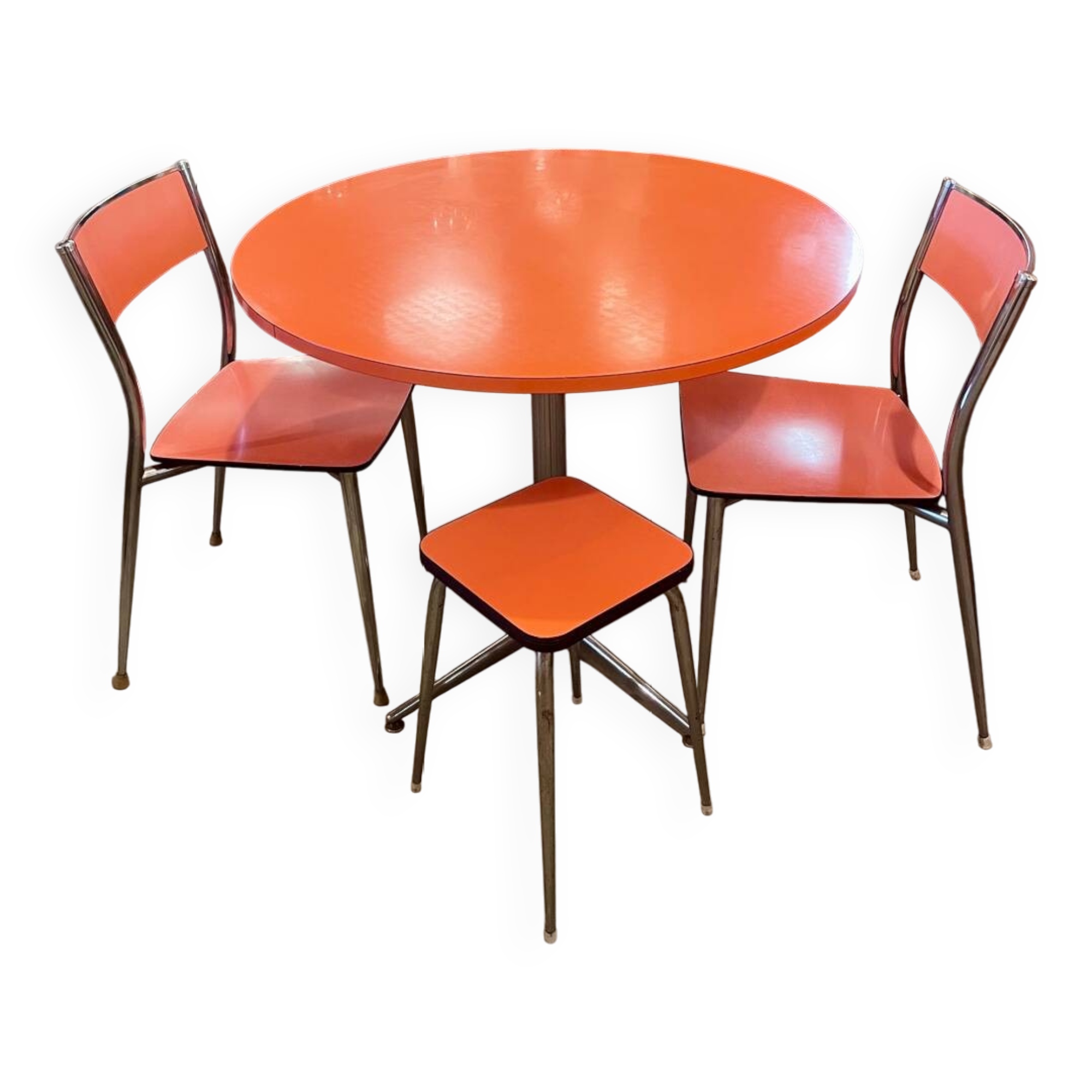 Orange Formica Set