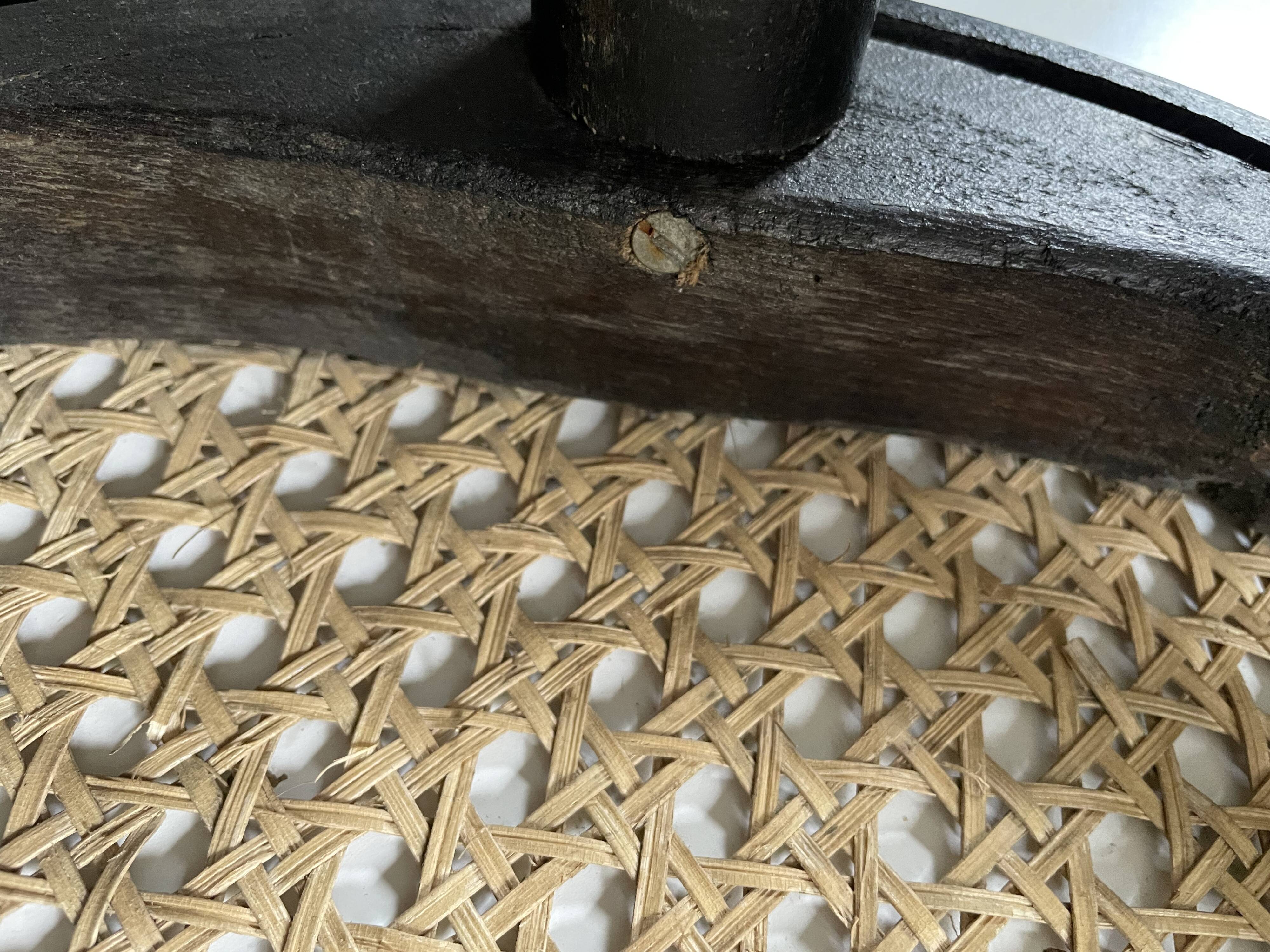 Vintage caned bar stools