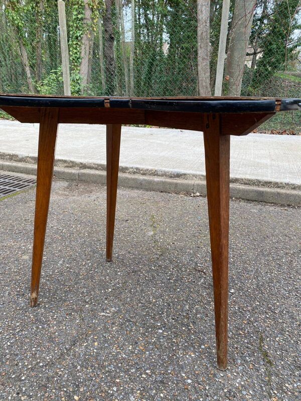 Table d'appoint scandinave haricot 1960