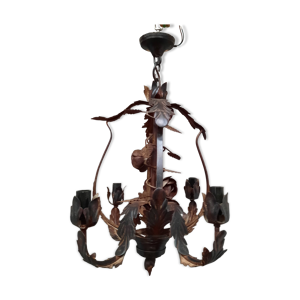 Lustre en tole à motif