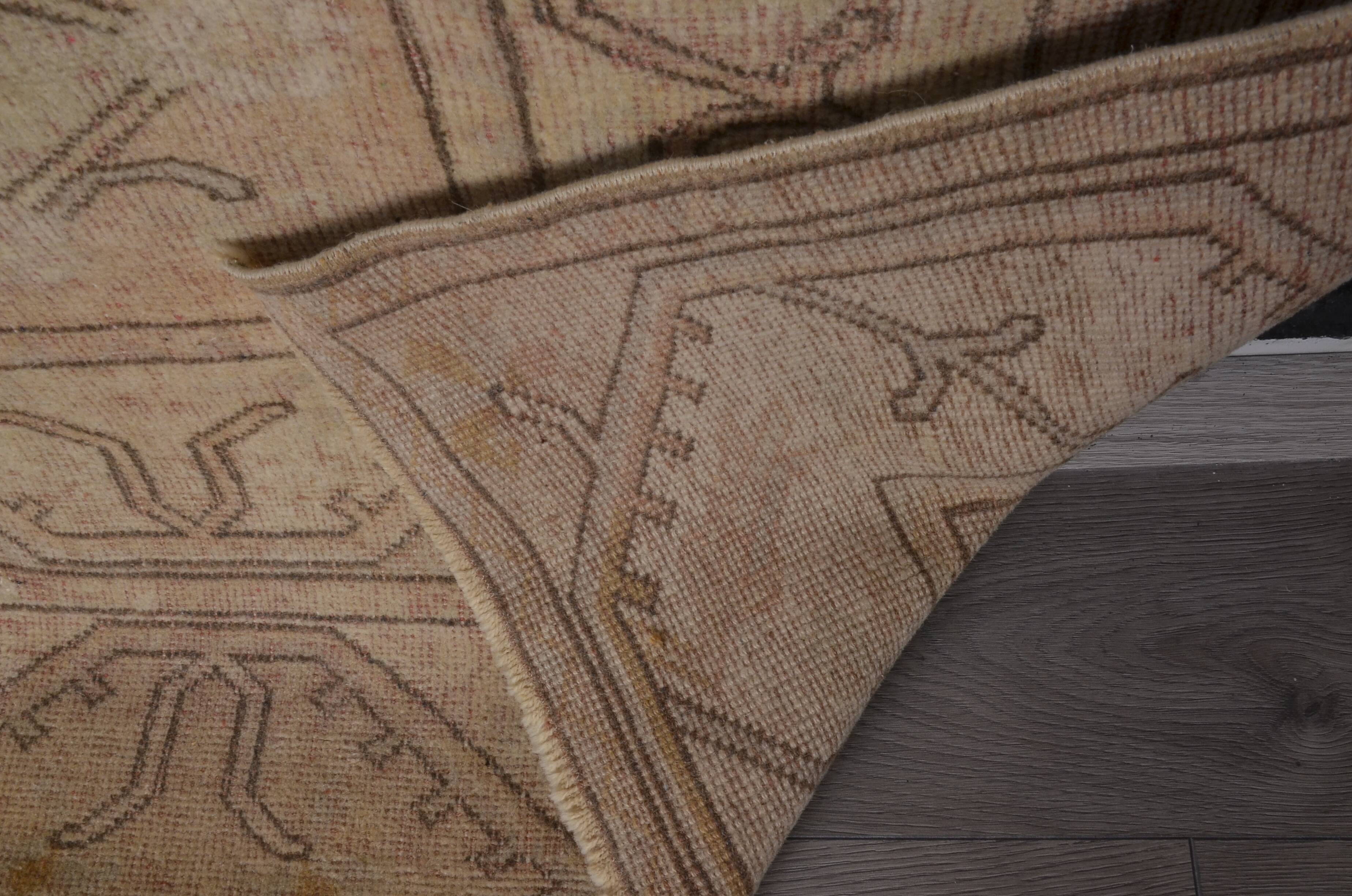 Oushak Floor Vintage Turkish Rug sku2426