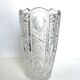 Carved crystal vase
