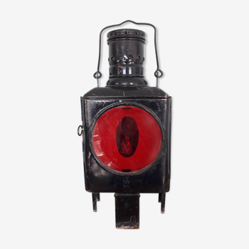 Ancienne lampe à pétrole des chemins de fer allemand marqué db 85