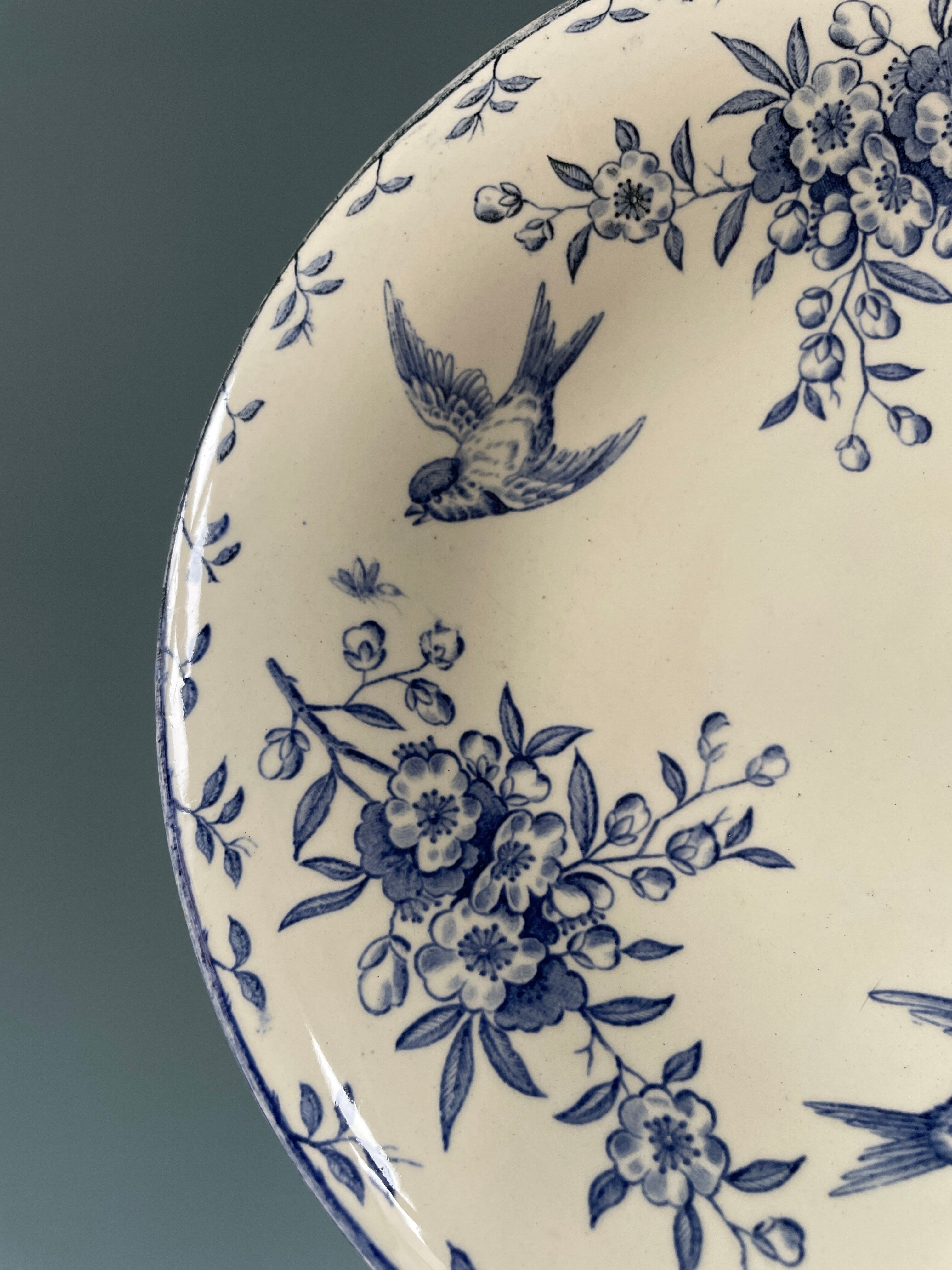 Compotier on pedestal XIXth Terre de Fer L. Chanut Paris