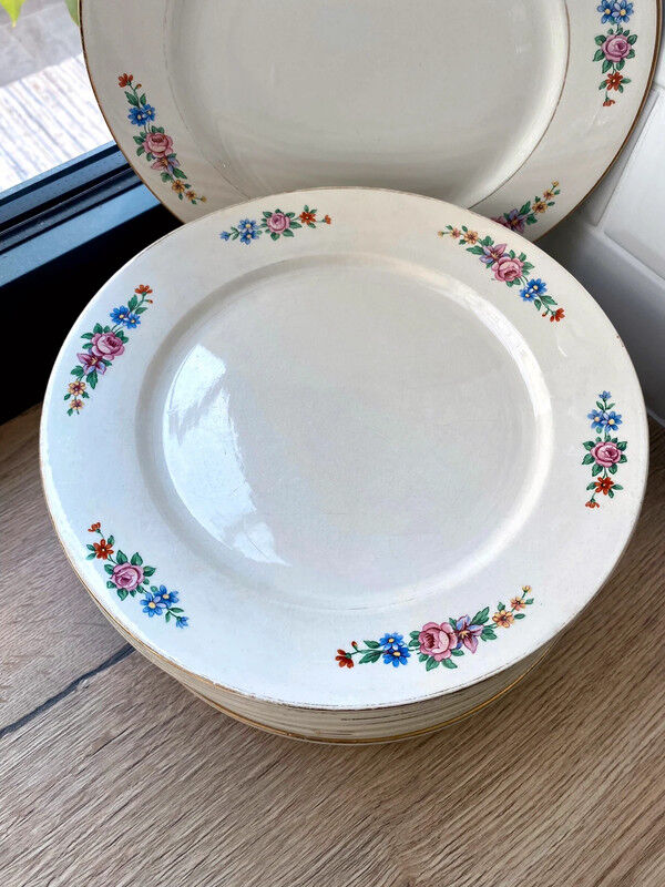 12 flat plates Digoin Sarreguemines Canada