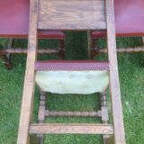 Rustic old oak chairs