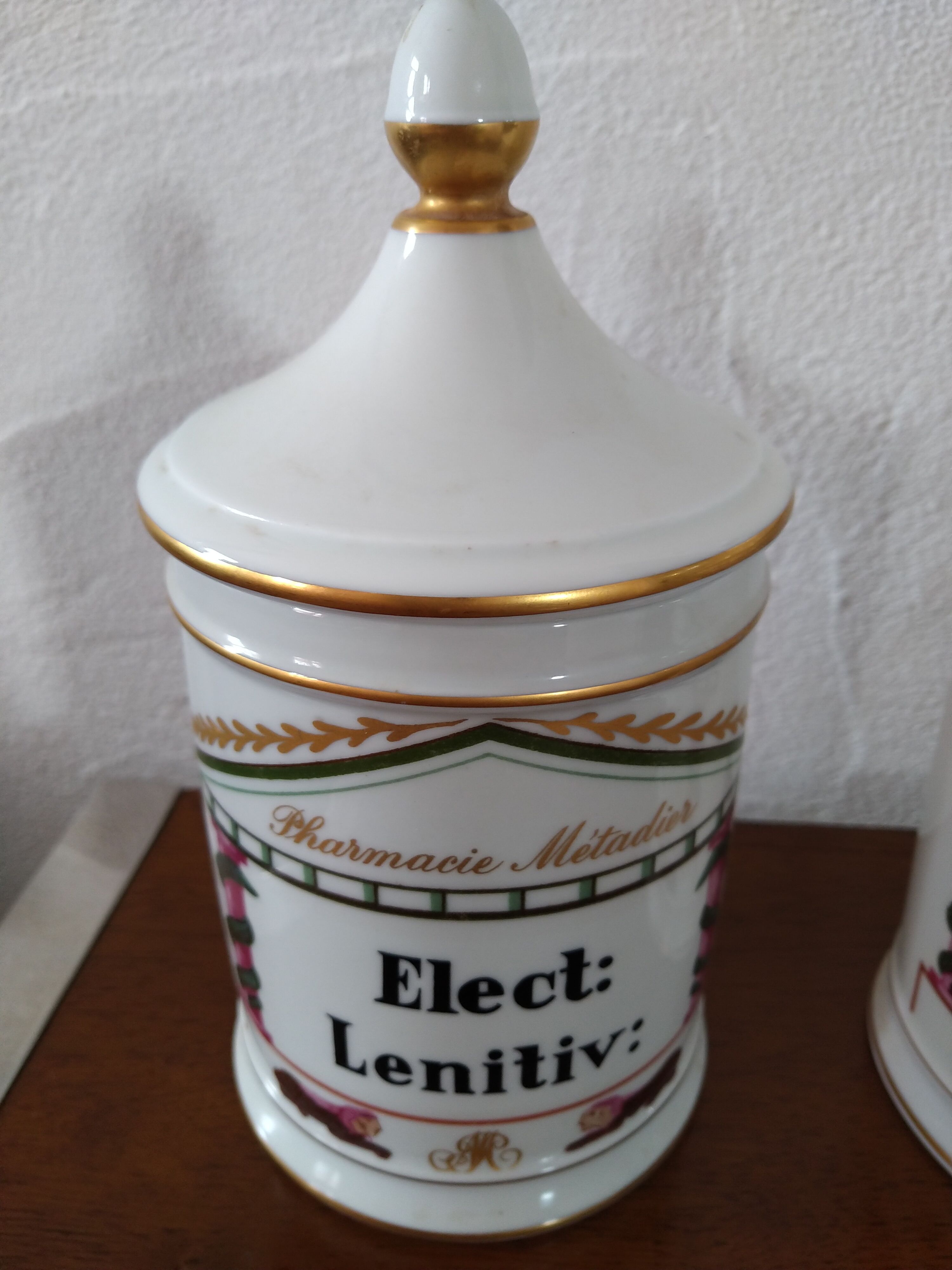 Pair of pharmacy jars