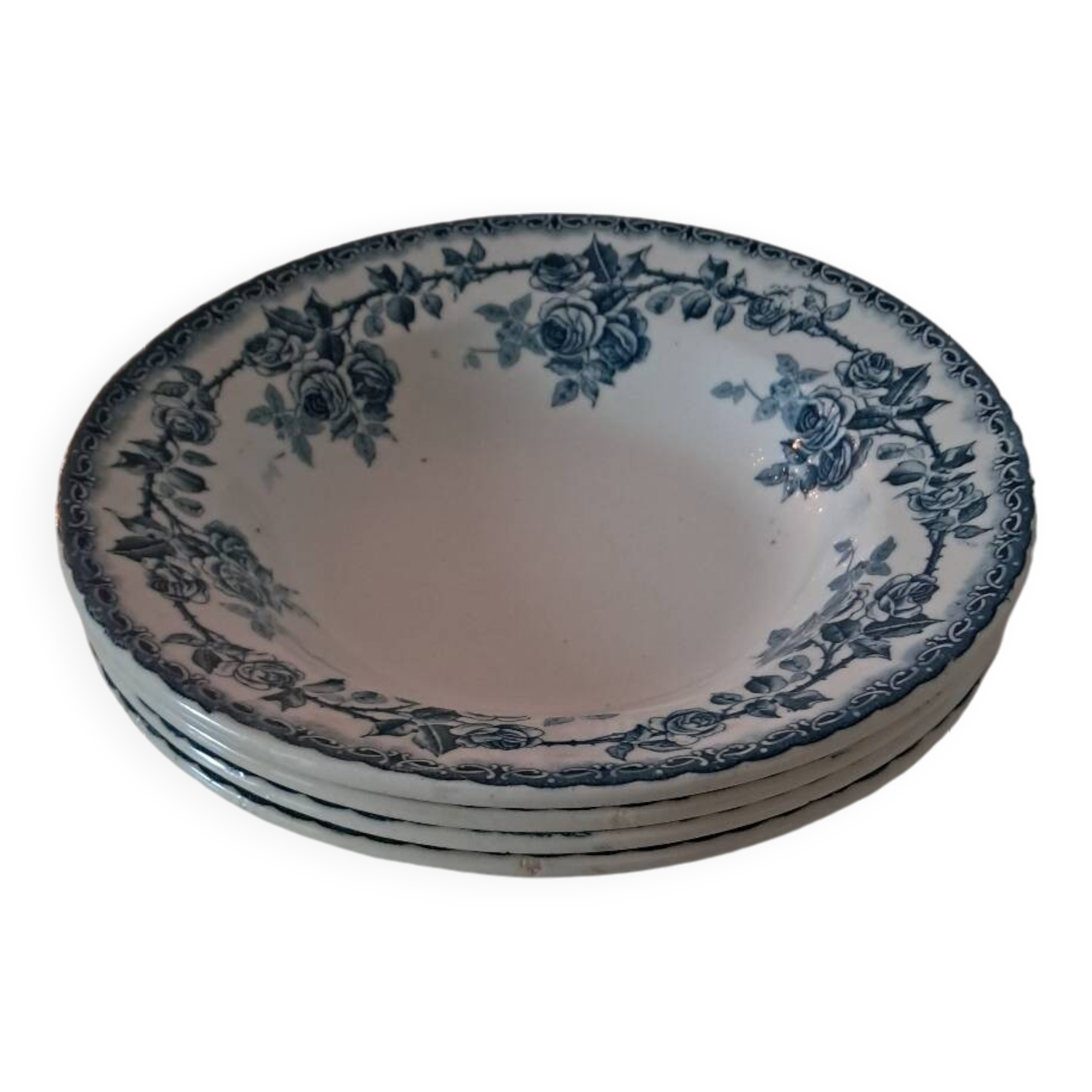 Plates crown of roses. Iron earth