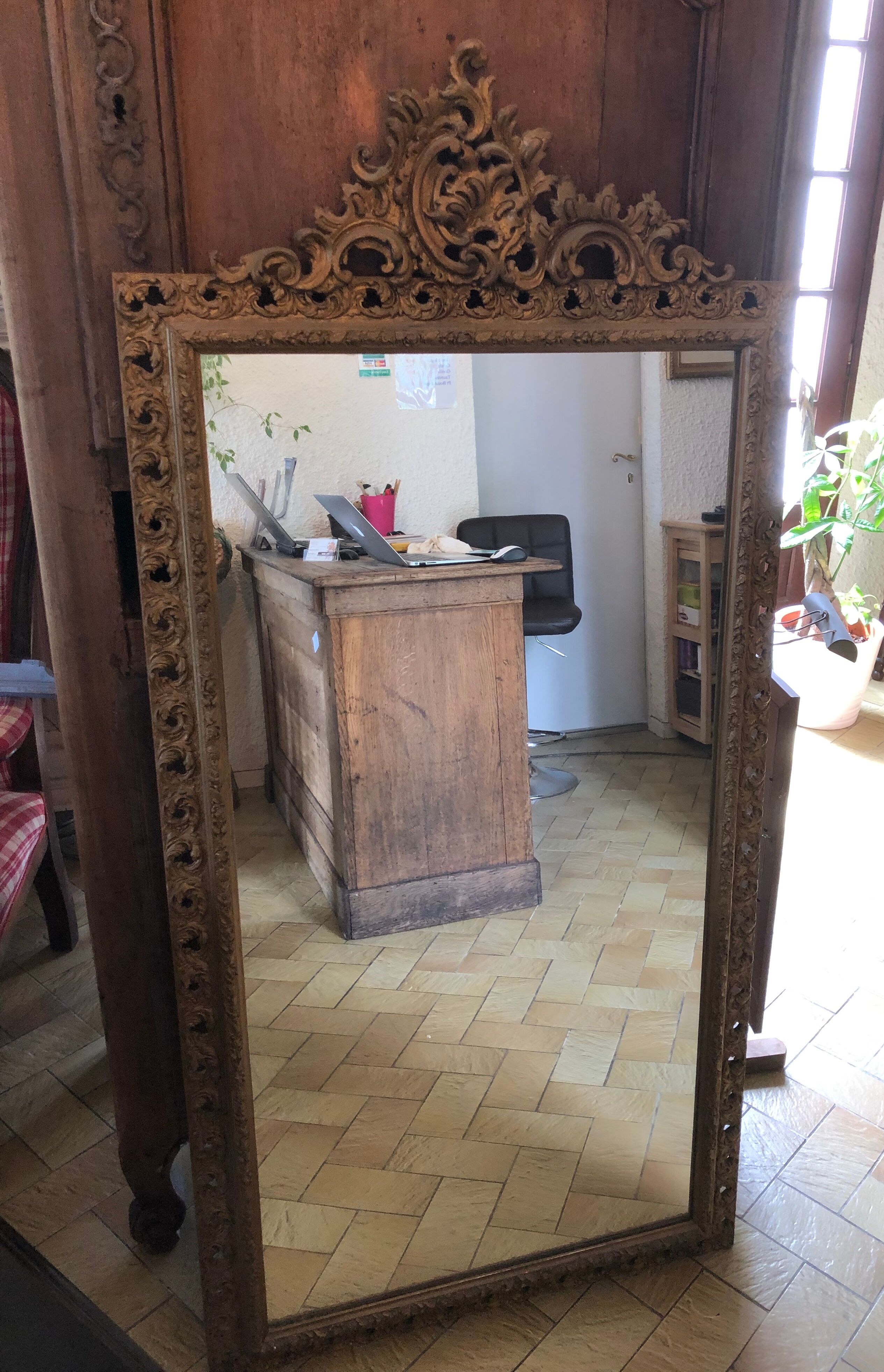 Golden mirror - 150x70