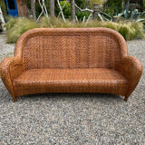Rattan sofa and armchair