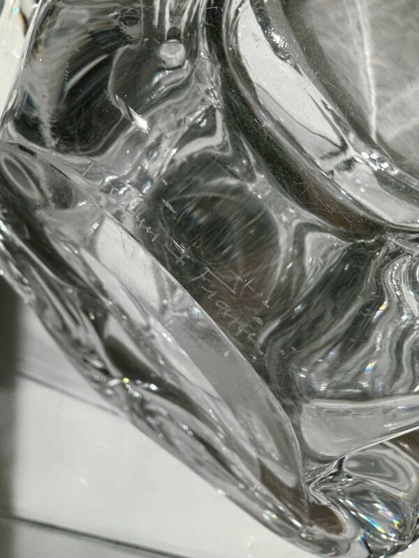 Grand cendrier cristal Daum ancien