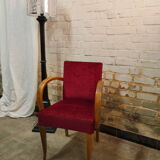 Velvet bridge armchair