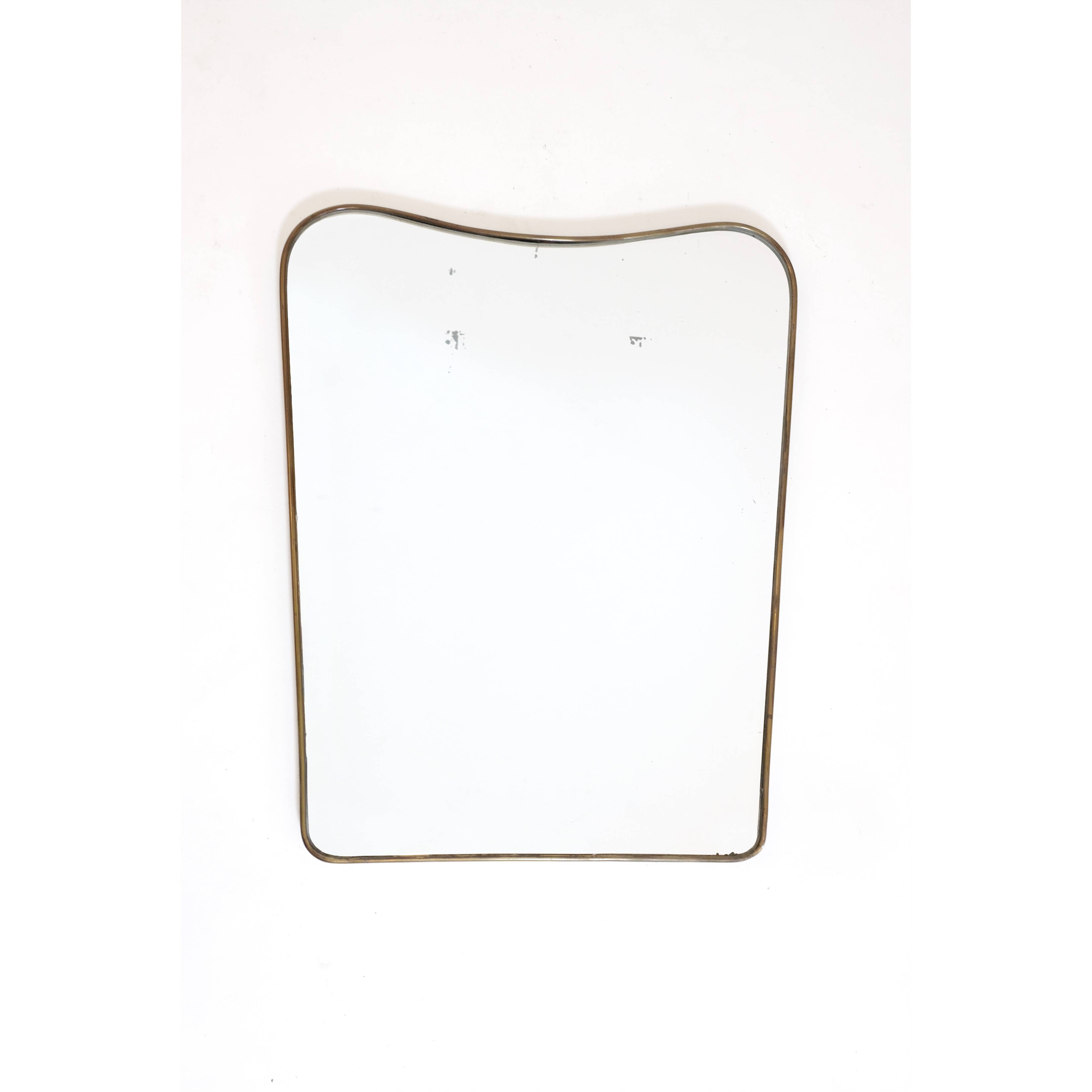 Large Italian mirror from the 50s, 71x57 cm.