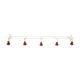 Vintage metal and wood coat rack