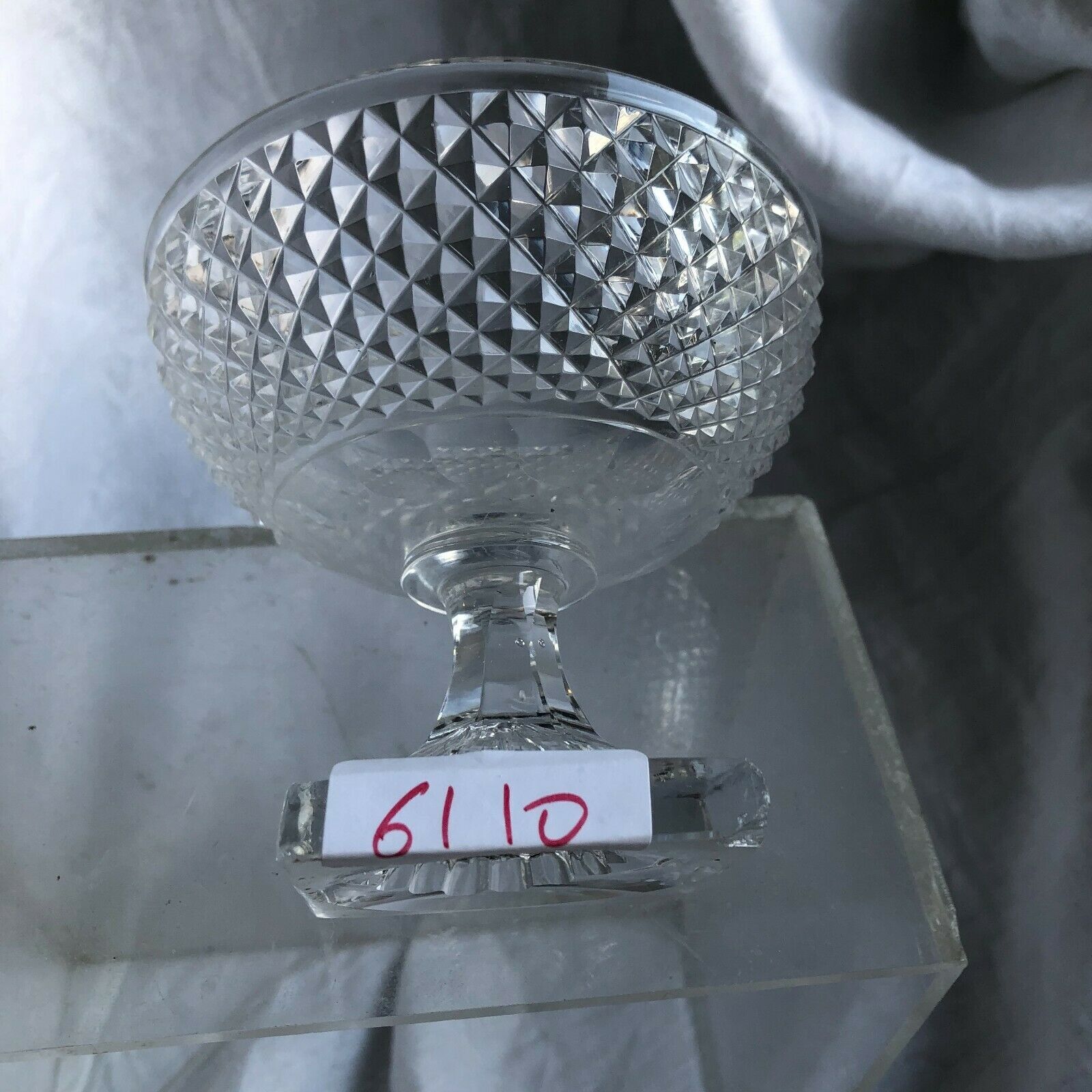 Coupe vide poche en cristal 19ème siècle